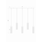 Z-Lite Beau Linear Chandelier, 5-Light, 4.75 In.W x 42 In.L x 12.75 In.H, Rubbed Brass/Clear 740P-5L-RB - alternate 5